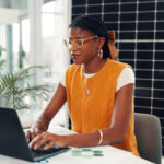 Using laptop