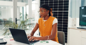 Using laptop