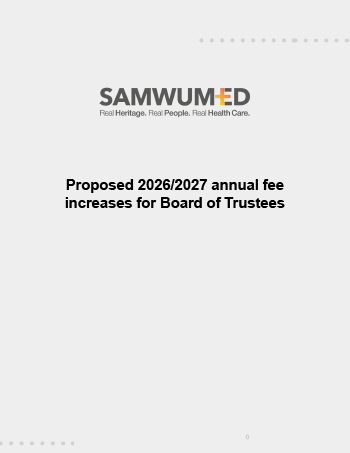 2026 Proposed BOT Annual Fee Increase